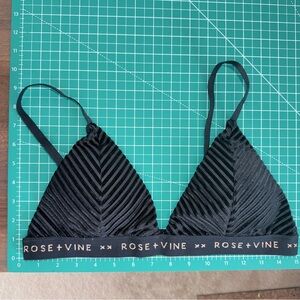 Black Chevron Bralette